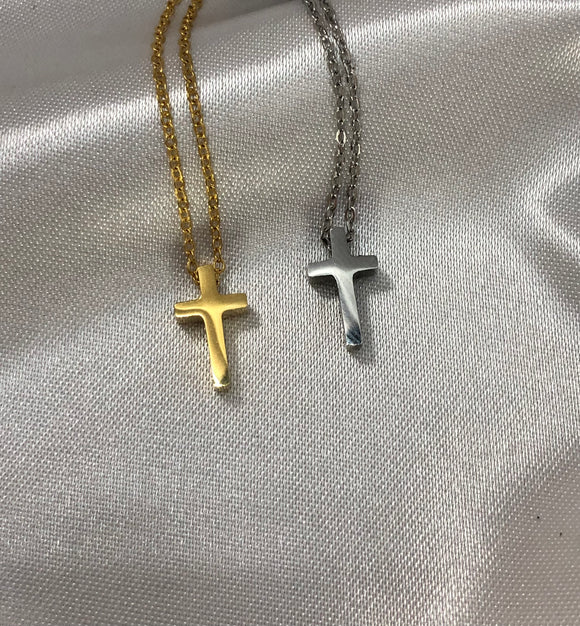 Micro Cross necklace